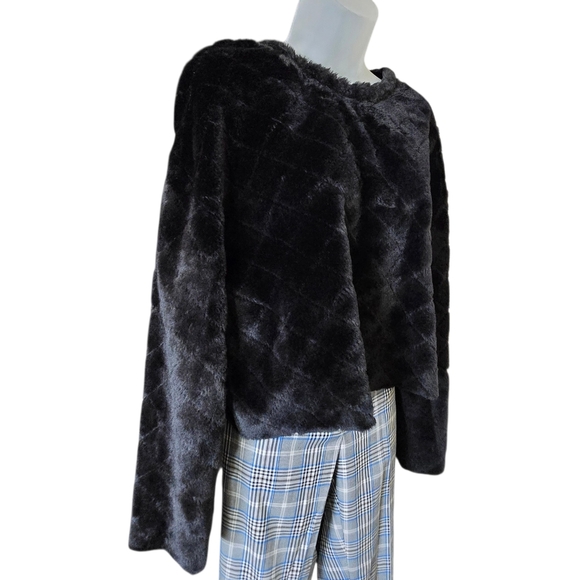 Zara Black Teddy Jacket - Picture 3 of 8